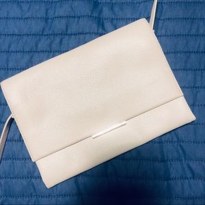 H&M Cream and goldtone PU evening bag